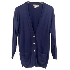 Outlander Vintage Wool Blend Button Front Knit Cardigan Size Small